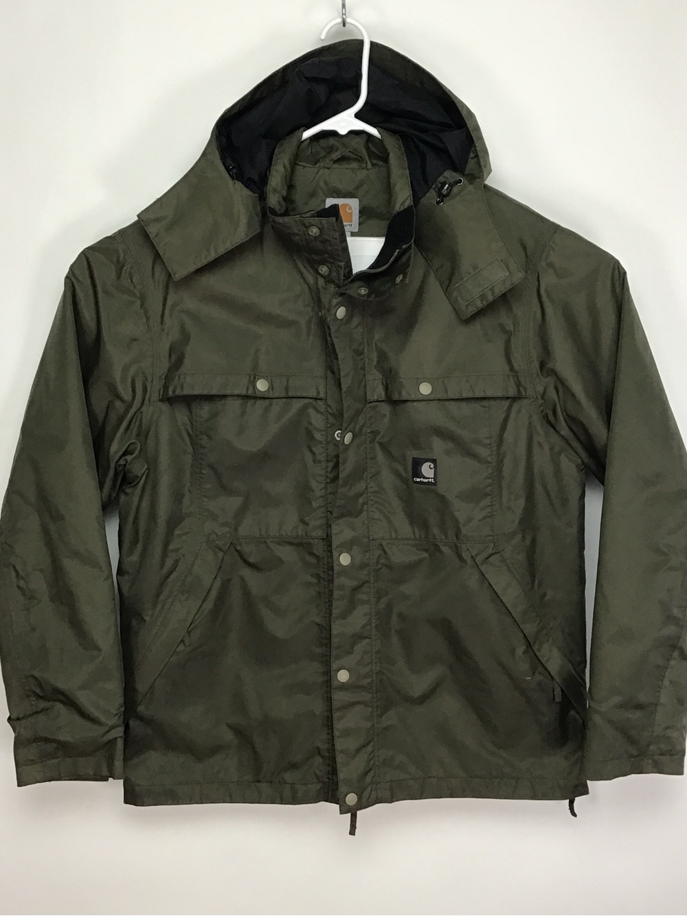 Carhartt men’s long sleeve full zip hooded windbreaker jacket large
